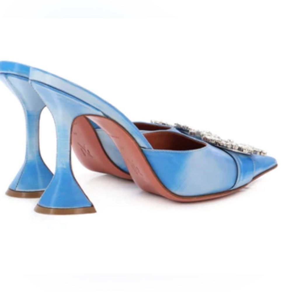 AMINA MUADDI
Begum Leather Mule Pumps Blue Like New worn once in a carpet. - Picture 6 of 12